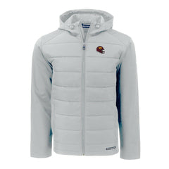 Washington Commanders Cutter & Buck Helmet Evoke Hybrid Eco Softshell Recycled Full-Zip Hoodie Jacket - Gray for sale