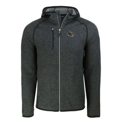 Baltimore Ravens Cutter & Buck Helmet Mainsail Sweater-Knit Full-Zip Hoodie - Heather Charcoal outlet