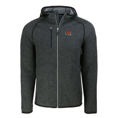 Cincinnati Bengals Cutter & Buck Helmet Mainsail Sweater-Knit Full-Zip Hoodie - Heather Charcoal outlet