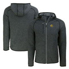 Green Bay Packers Cutter & Buck Helmet Mainsail Sweater-Knit Full-Zip Hoodie - Heather Charcoal discount