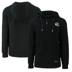 Buffalo Bills Cutter & Buck Helmet Roam Eco Half-Zip Recycled Pullover Hoodie - Black online