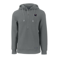 Chicago Bears Cutter & Buck Helmet Roam Eco Half-Zip Recycled Pullover Hoodie - Gray cheap