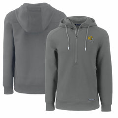 Green Bay Packers Cutter & Buck Helmet Roam Eco Half-Zip Recycled Pullover Hoodie - Gray for sale