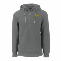 Green Bay Packers Cutter & Buck Helmet Roam Eco Half-Zip Recycled Pullover Hoodie - Gray for sale