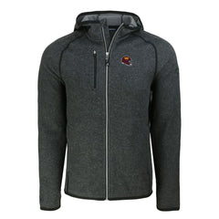 Washington Commanders Cutter & Buck Helmet Mainsail Sweater-Knit Full-Zip Hoodie - Heather Charcoal discount