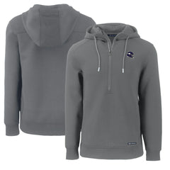 Minnesota Vikings Cutter & Buck Helmet Roam Eco Half-Zip Recycled Pullover Hoodie - Gray on sale