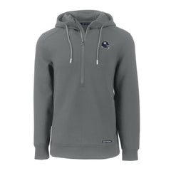 New York Giants Cutter & Buck Helmet Roam Eco Half-Zip Recycled Pullover Hoodie - Gray for sale