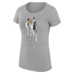 Chicago White Sox G-III 4Her by Carl Banks Women's Super-Slim Fit Lightweight Baseball Girls T-Shirt - Heather Gray