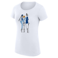 Kansas City Royals G-III 4Her by Carl Banks Women's Super-Slim Fit Lightweight Baseball Girls T-Shirt - White