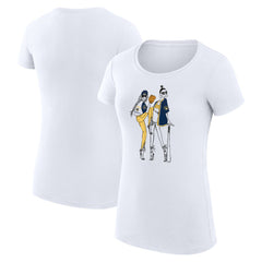Milwaukee Brewers G-III 4Her by Carl Banks Women's Super-Slim Fit Lightweight Baseball Girls T-Shirt - White