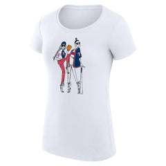 Minnesota Twins G-III 4Her by Carl Banks Women's Super-Slim Fit Lightweight Baseball Girls T-Shirt - White