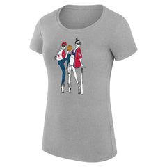 St. Louis Cardinals G-III 4Her by Carl Banks Women's Super-Slim Fit Lightweight Baseball Girls T-Shirt - Heather Gray