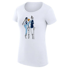 Tampa Bay Rays G-III 4Her by Carl Banks Women's Super-Slim Fit Lightweight Baseball Girls T-Shirt - White