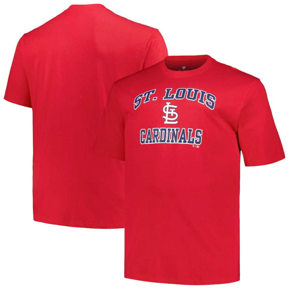 St. Louis Cardinals Profile Big & Tall Heart & Soul T-Shirt - Red