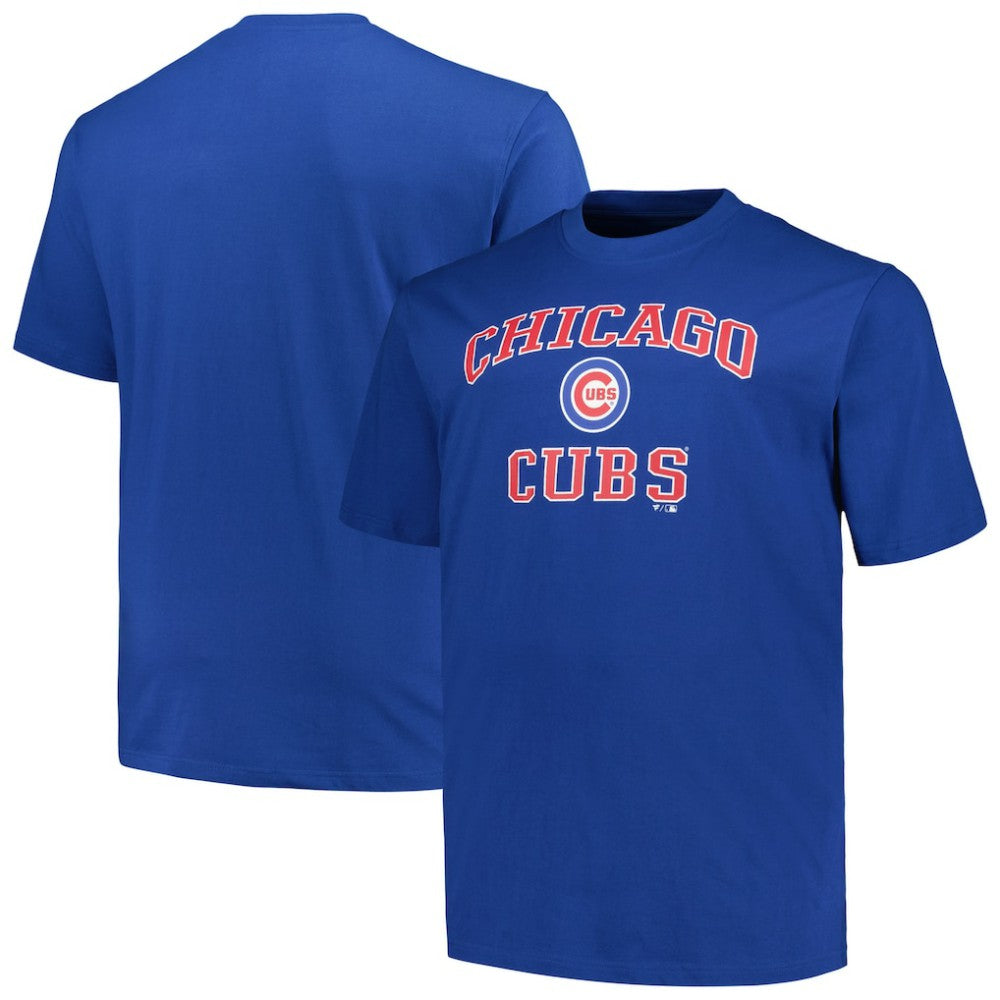 Chicago Cubs Profile Big & Tall Heart & Soul T-Shirt - Royal