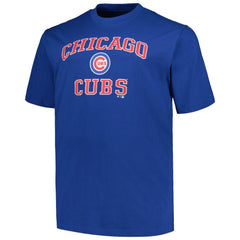 Chicago Cubs Profile Big & Tall Heart & Soul T-Shirt - Royal
