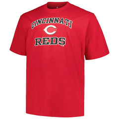 Cincinnati Reds Profile Big & Tall Heart & Soul T-Shirt - Red