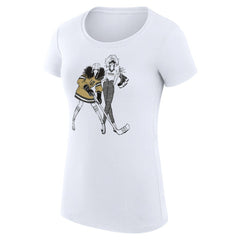 Vegas Golden Knights G-III 4Her by Carl Banks Women's Super-Slim Fit Lightweight Hockey Girls T-Shirt White