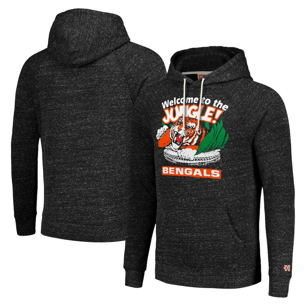 Cincinnati Bengals Homage Unisex Hyperlocal Raglan Pullover Hoodie - Charcoal outlet