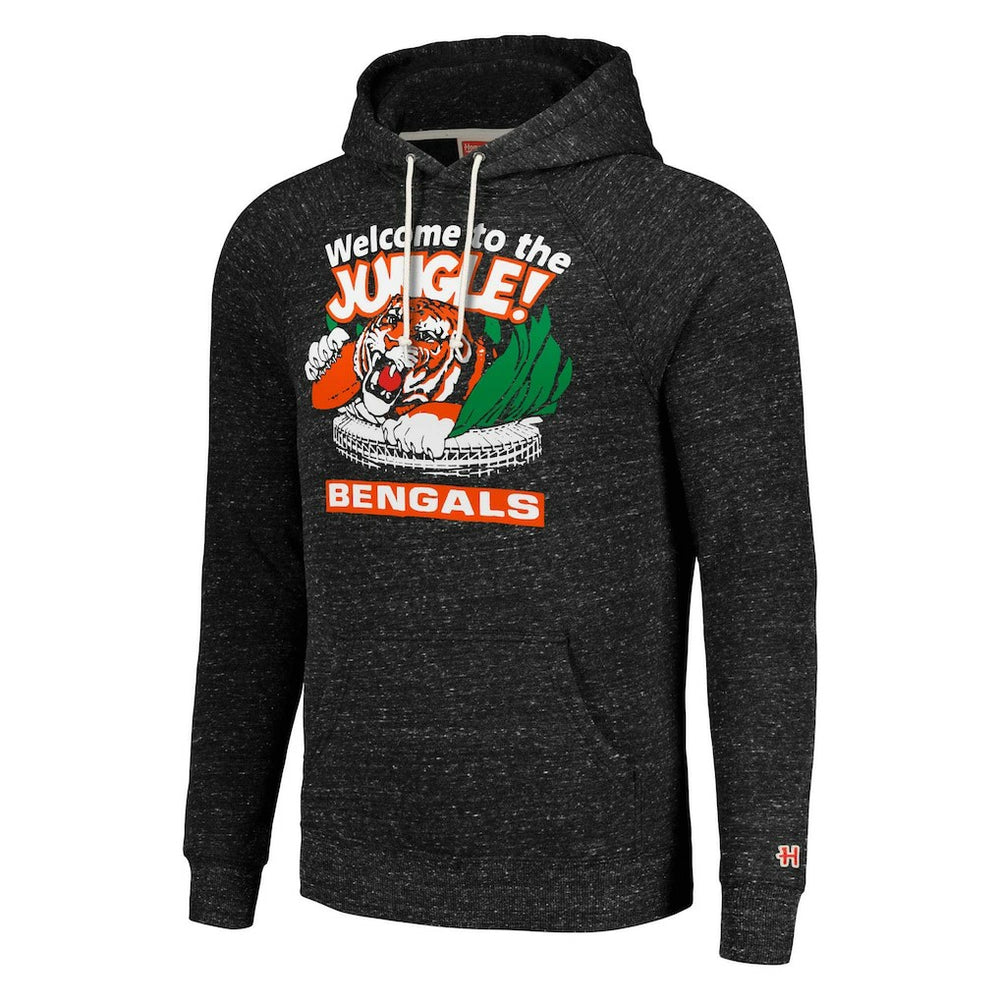 Cincinnati Bengals Homage Unisex Hyperlocal Raglan Pullover Hoodie - Charcoal outlet