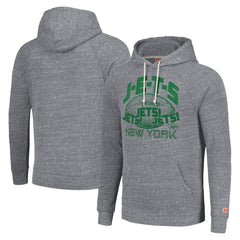 New York Jets Homage Unisex Hyperlocal Raglan Pullover Hoodie - Gray sale