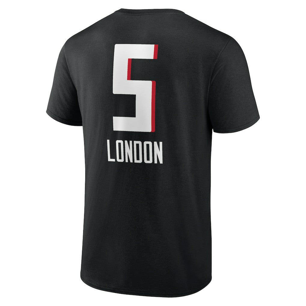 Drake London Atlanta Falcons Team Wordmark Player Name & Number T-Shirt - Black discount