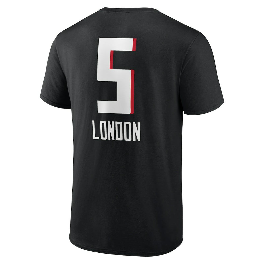 Drake London Atlanta Falcons Team Wordmark Player Name & Number T-Shirt - Black discount