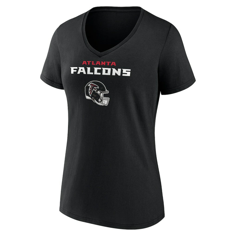 Drake London Atlanta Falcons Women's Team Wordmark Player Name & Number V-Neck T-Shirt - Black discount