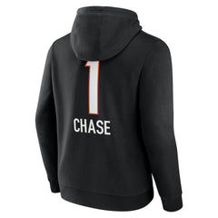Ja'Marr Chase Cincinnati Bengals Team Wordmark Player Name & Number Pullover Hoodie - Black sale