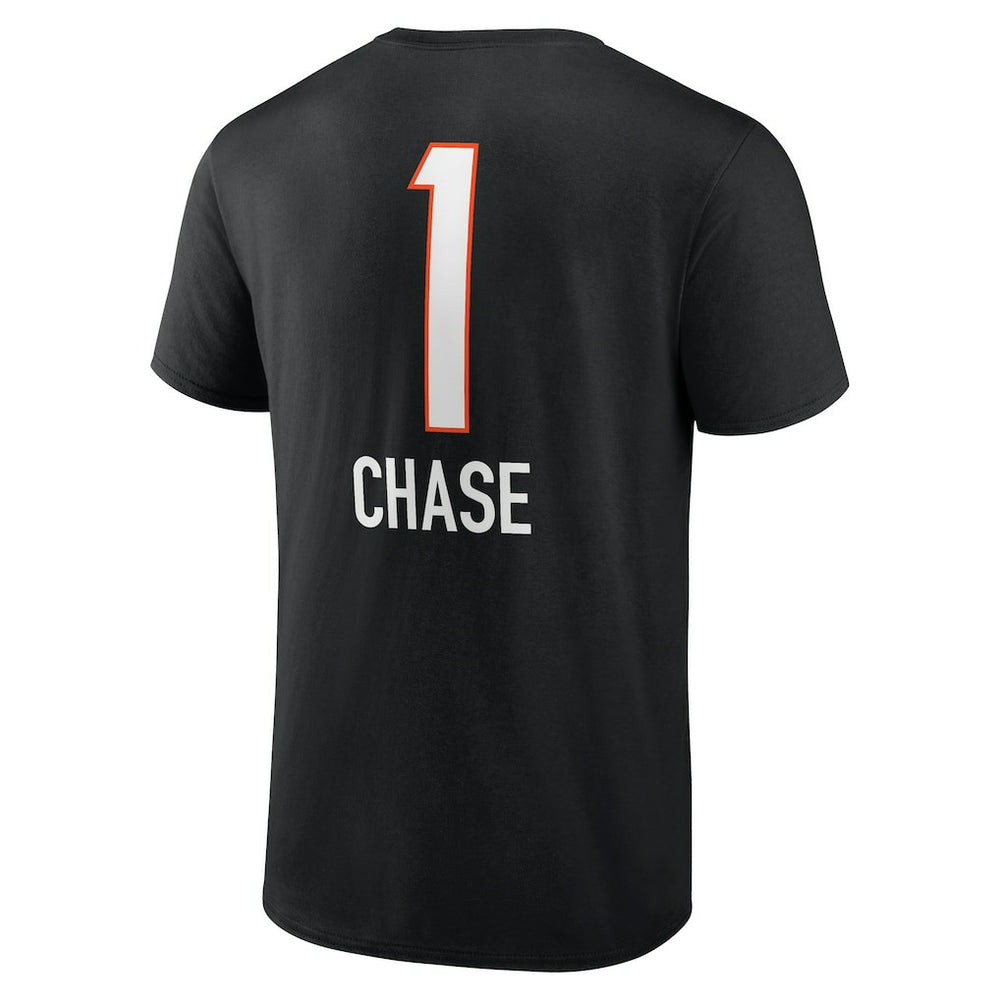 Ja'Marr Chase Cincinnati Bengals Team Wordmark Player Name & Number T-Shirt - Black cheap