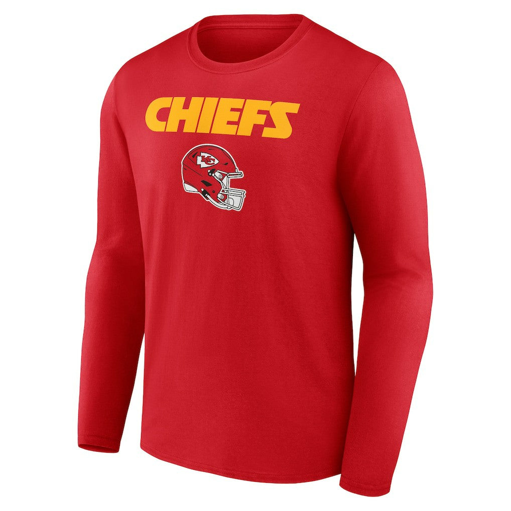 Travis Kelce Kansas City Chiefs Team Wordmark Player Name & Number Long Sleeve T-Shirt - Red outlet
