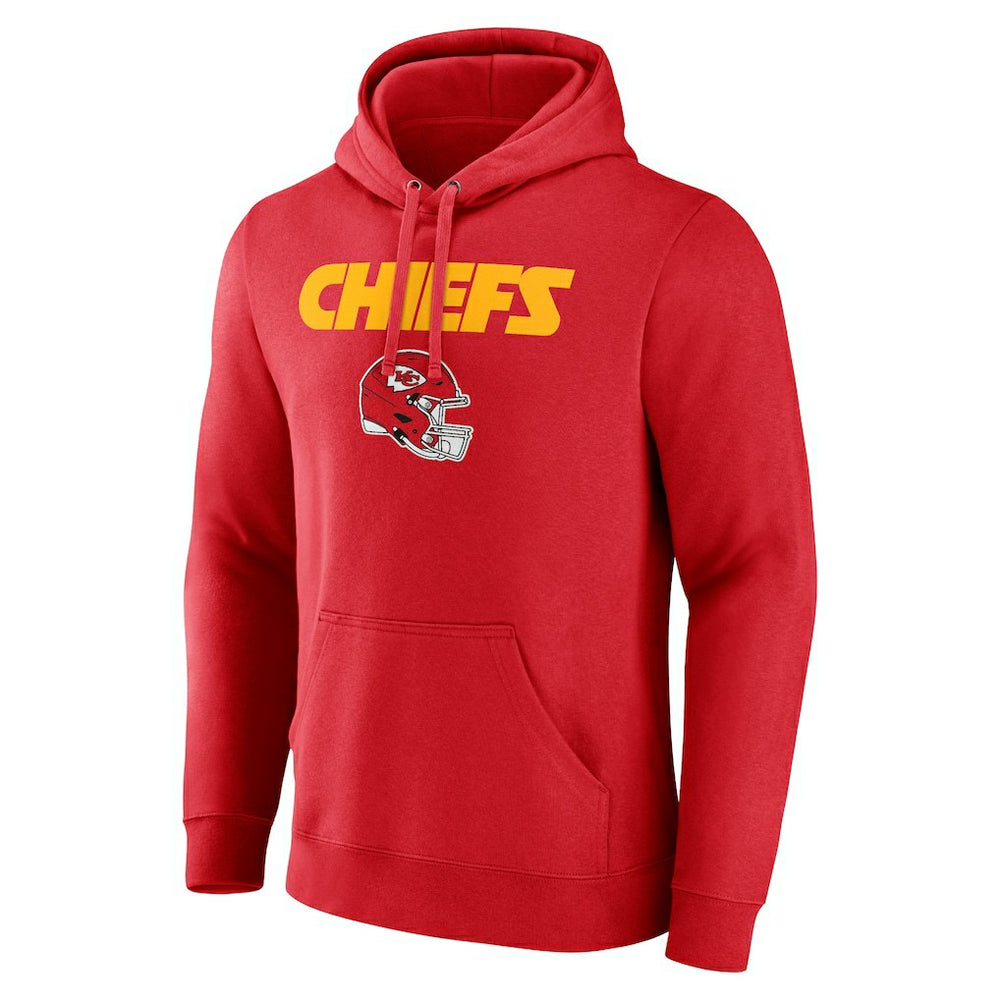 Travis Kelce Kansas City Chiefs Team Wordmark Player Name & Number Pullover Hoodie - Red discount