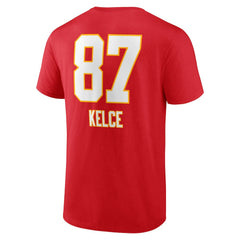 Travis Kelce Kansas City Chiefs Team Wordmark Player Name & Number T-Shirt - Red outlet