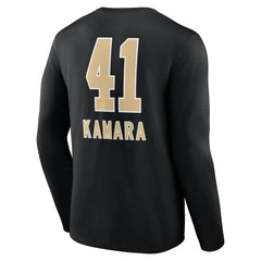 Alvin Kamara New Orleans Saints Team Wordmark Player Name & Number Long Sleeve T-Shirt - Black cheap