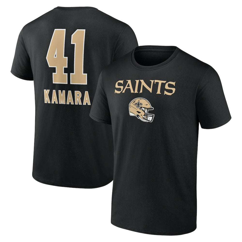 Alvin Kamara New Orleans Saints Team Wordmark Player Name & Number T-Shirt - Black discount