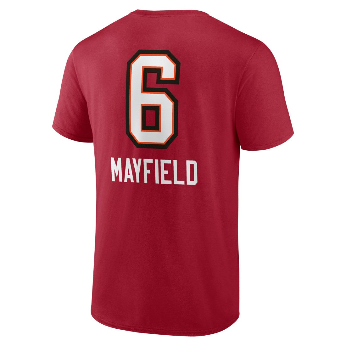 Baker Mayfield Tampa Bay Buccaneers Team Wordmark Player Name & Number T-Shirt - Red online
