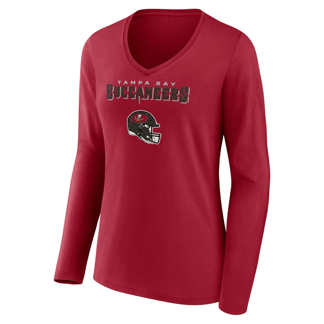 Baker Mayfield Tampa Bay Buccaneers Women's Team Wordmark Player Name & Number Long Sleeve V-Neck T-Shirt - Red discount