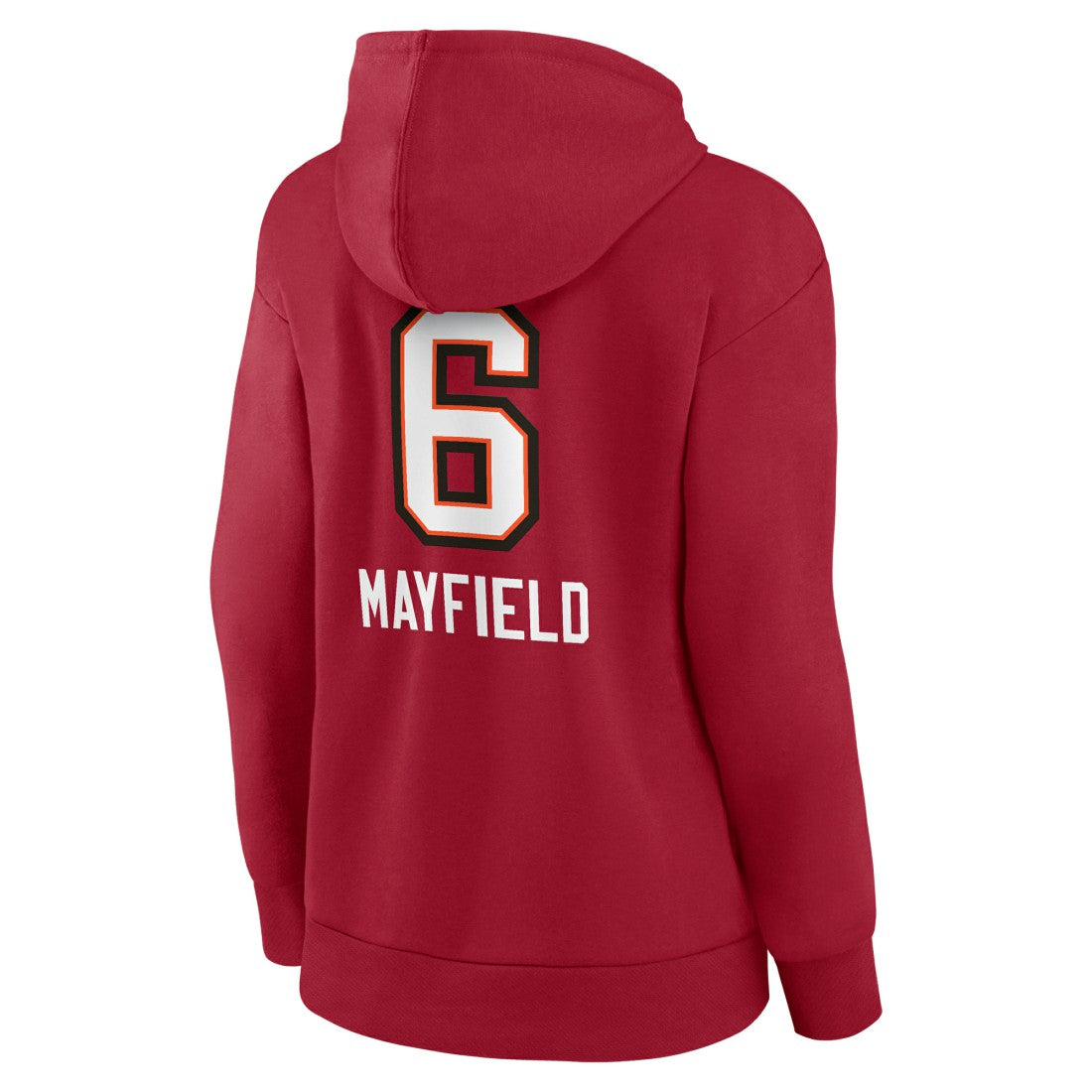 Baker Mayfield Tampa Bay Buccaneers Women’s Team Wordmark Player Name & Number Pullover Hoodie - Red for sale