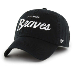 Atlanta Braves Crosstown Classic Franchise Fitted Hat - Black | 47 brand