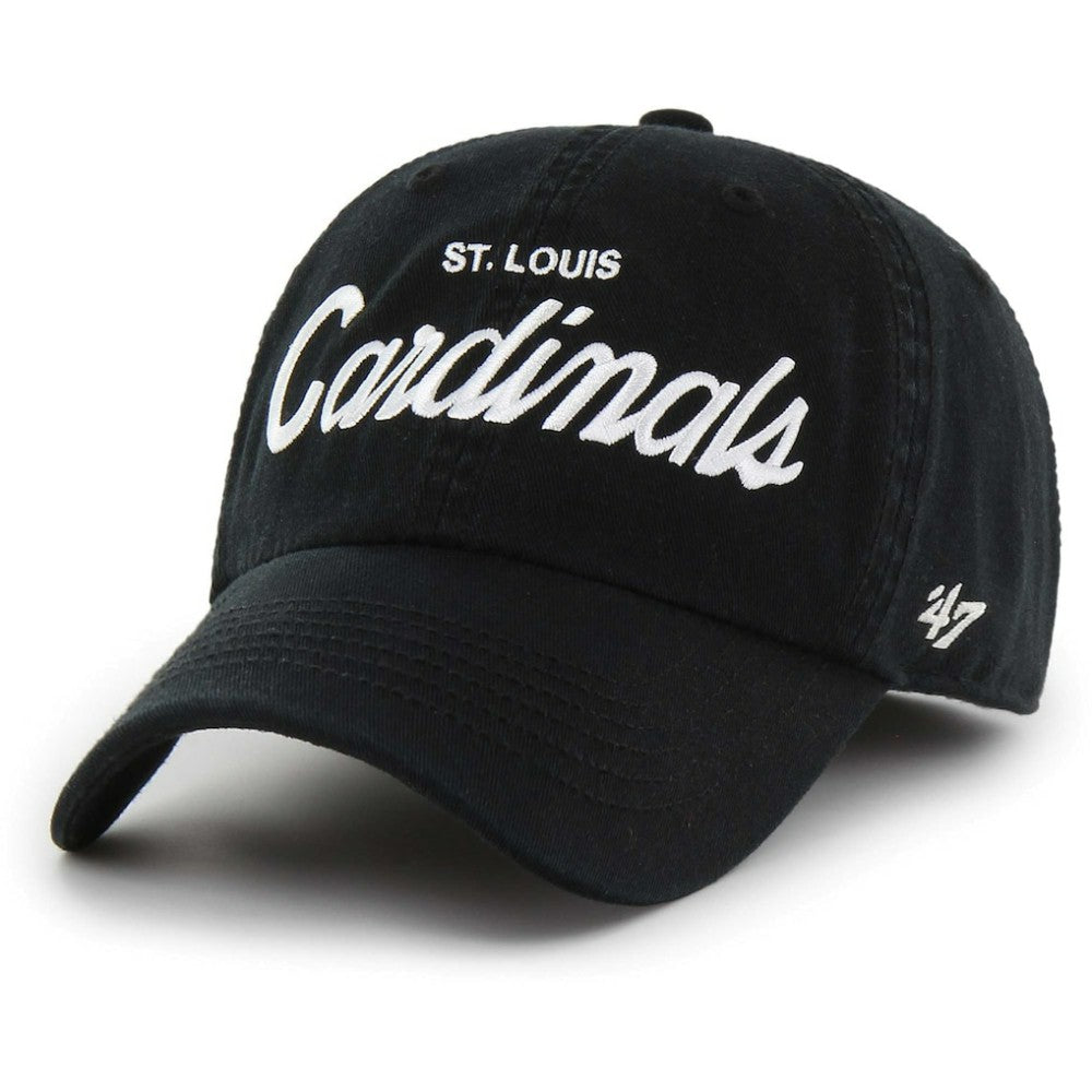 St. Louis Cardinals Crosstown Classic Franchise Fitted Hat - Black | 47 brand