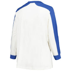 Atlanta Braves Women's Plus Size Caribou Raglan Long Sleeve T-Shirt - White | 47 brand