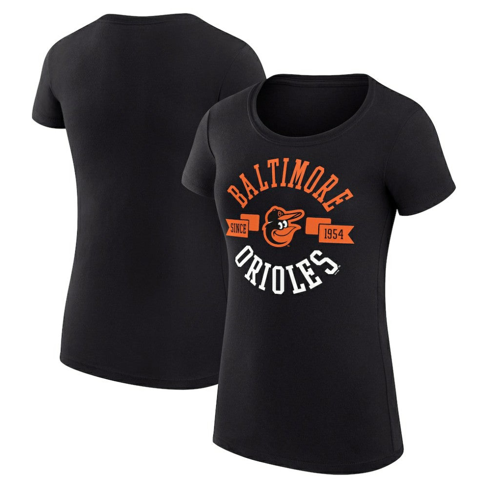 Baltimore Orioles G-III 4Her by Carl Banks Women's Super-Slim Fit Lightweight City Graphic T-Shirt - Black