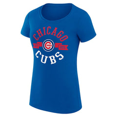 Chicago Cubs G-III 4Her by Carl Banks Women's Super-Slim Fit Lightweight City Graphic T-Shirt - Royal