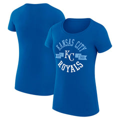 Kansas City Royals G-III 4Her by Carl Banks Women's Super-Slim Fit Lightweight City Graphic T-Shirt - Royal