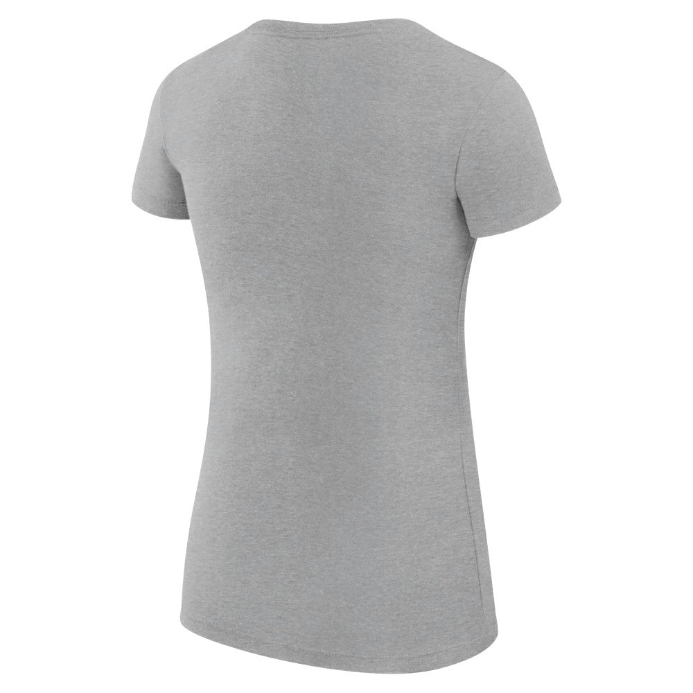 Los Angeles Angels G-III 4Her by Carl Banks Women's Super-Slim Fit Lightweight City Graphic T-Shirt - Heather Gray
