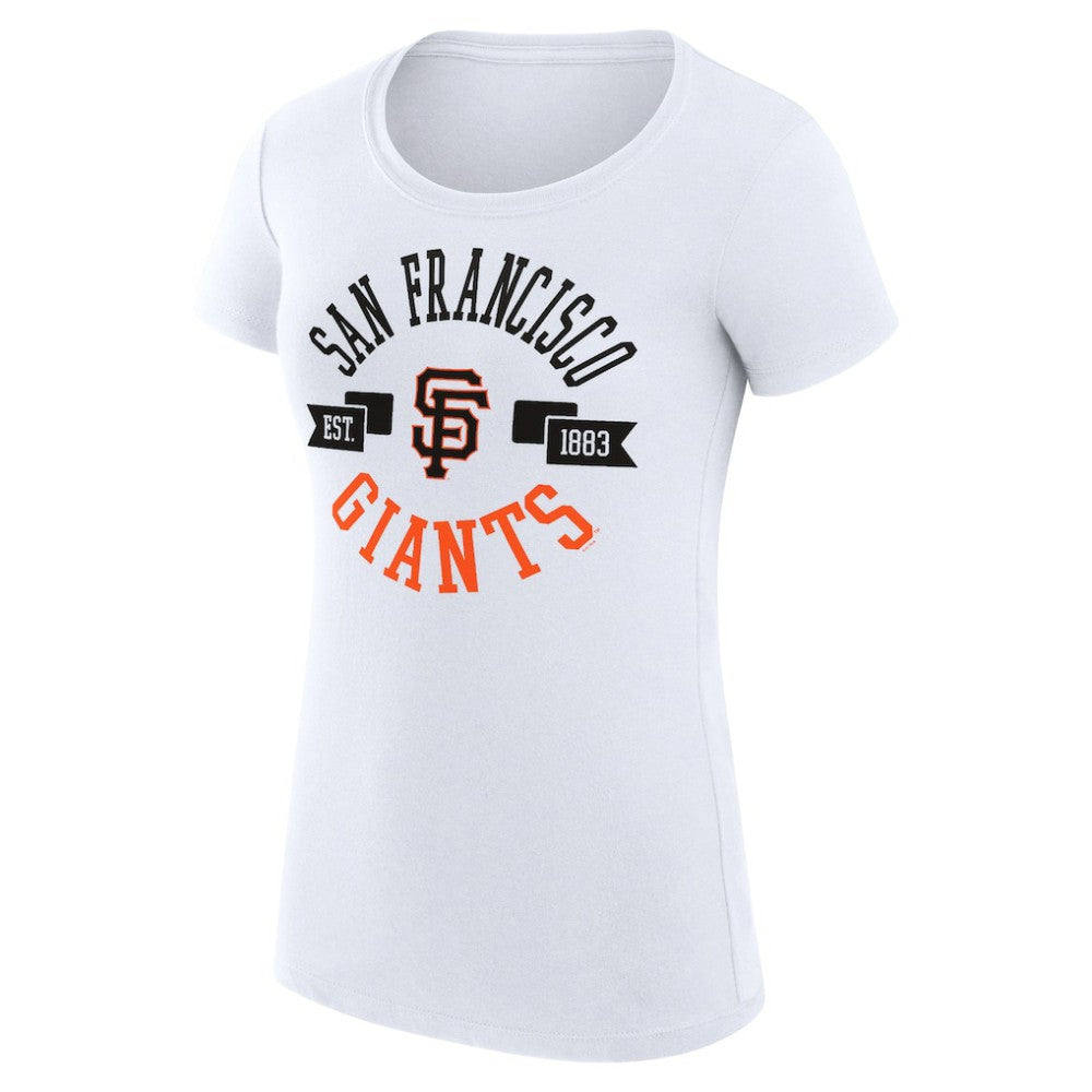 San Francisco Giants G-III 4Her by Carl Banks Women's Super-Slim Fit Lightweight City Graphic T-Shirt - White