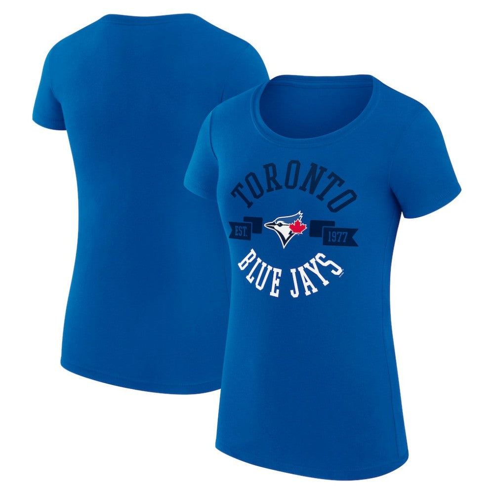 Toronto Blue Jays G-III 4Her by Carl Banks Women's Super-Slim Fit Lightweight City Graphic T-Shirt - Royal