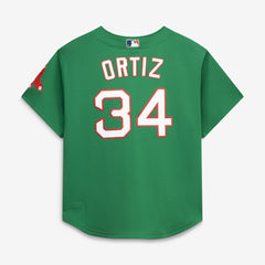 David Ortiz Boston Red Sox Cooperstown Collection Mesh Batting Practice Jersey - Kelly Green | Mitchell & Ness