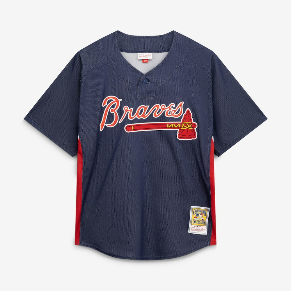 John Smoltz Atlanta Braves Authentic Batting Practice Jersey - Navy | Mitchell & Ness