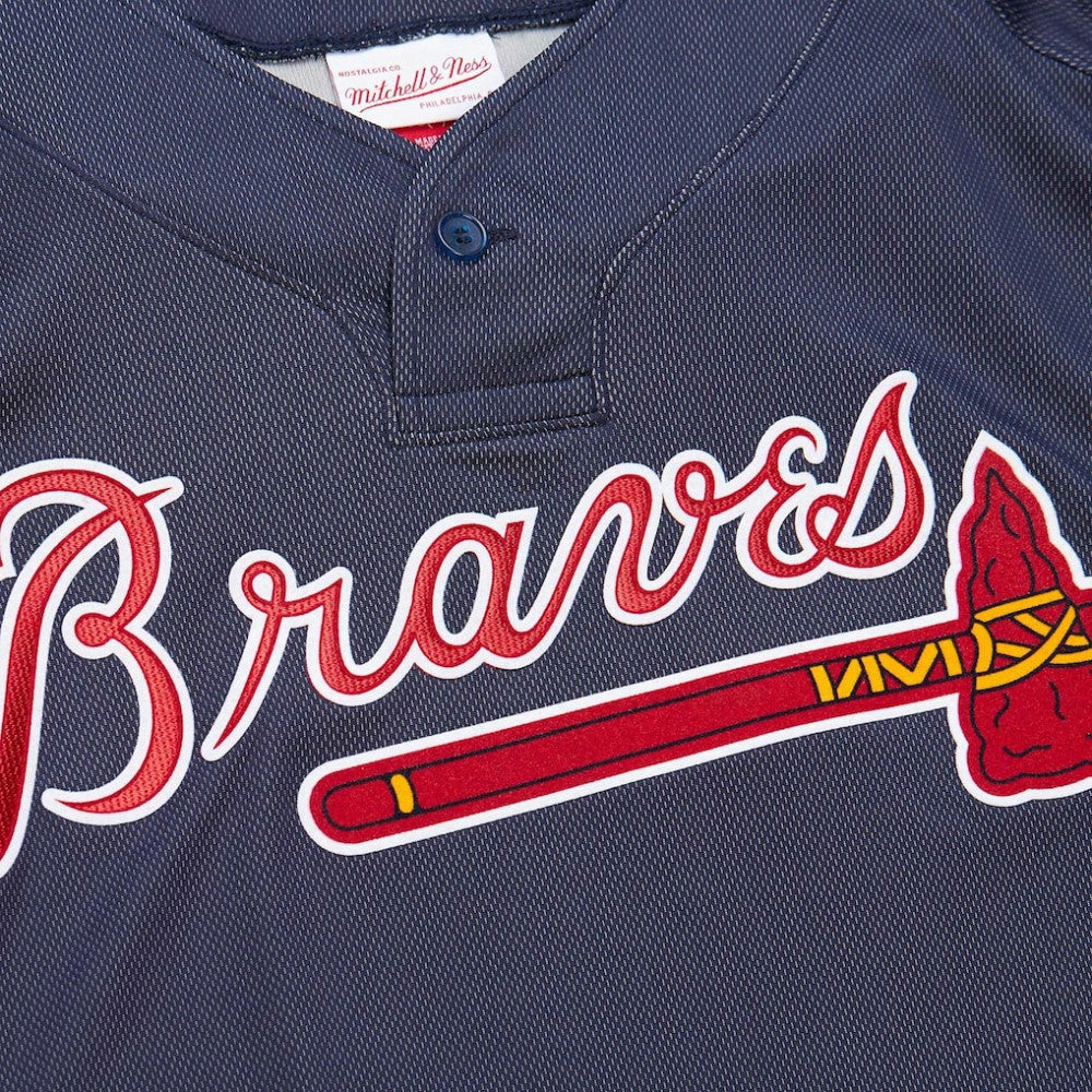 John Smoltz Atlanta Braves Authentic Batting Practice Jersey - Navy | Mitchell & Ness